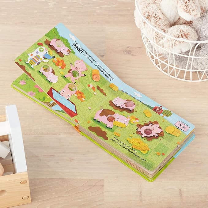 Melissa & Doug Poke-a-Dot! What’s Your Favorite Color? Interactive Children's Board Book with Buttons to Pop, Educational Sensory Toy for Toddlers & Preschoolers Ages 3+ - FSC Certified
