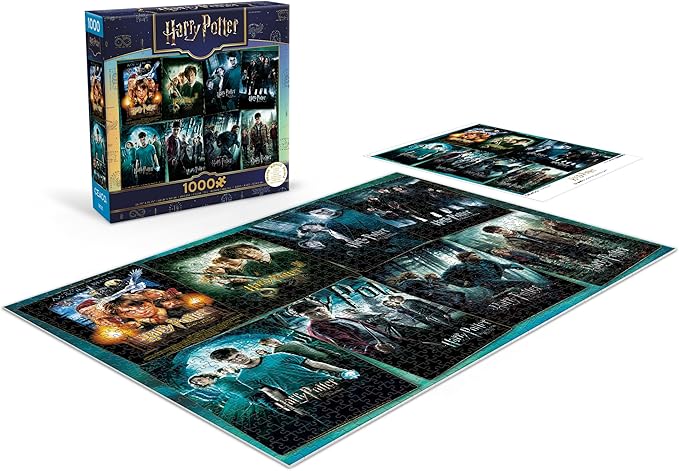 Ceaco - Harry Potter Posters - 1000 Piece Jigsaw Puzzle Challenging and Colorful Puzzles for Adults – Precision-Cut Pieces, Beautiful Artwork, and Hours of Relaxing Fun