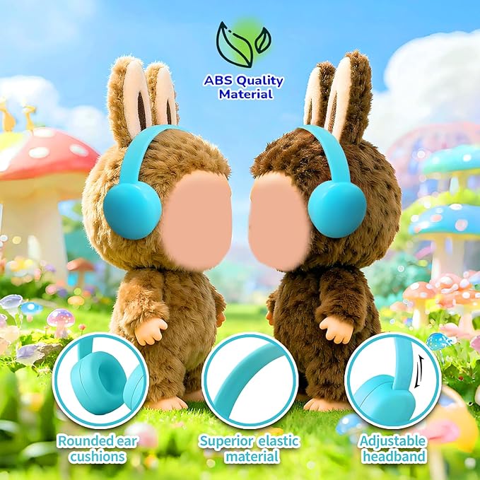 Olyre 8-in-1 Doll-Sized Headphones Set for 17cm Trendy Dolls (8 Pcs Combo) Miniature Headset Costume/Clothing Accessory that Fits Most 6.69" Height Fashion Dolls