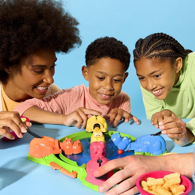 Hasbro Gaming Hungry Hungry Hippos Game for Preschoolers | Instant Marble Relaunch, Easy Set-Up & Storage| Ages 4 and Up | 2 to 4 Players | Kids Games