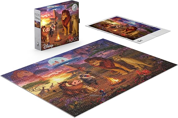 Ceaco - Silver Select - Disney - Steve Read - The Lion King Vignette - 1000 Piece Jigsaw Puzzle for Adults - Challenging Puzzle Perfect for Game Nights - Finished Size is 26.75 x 19.75