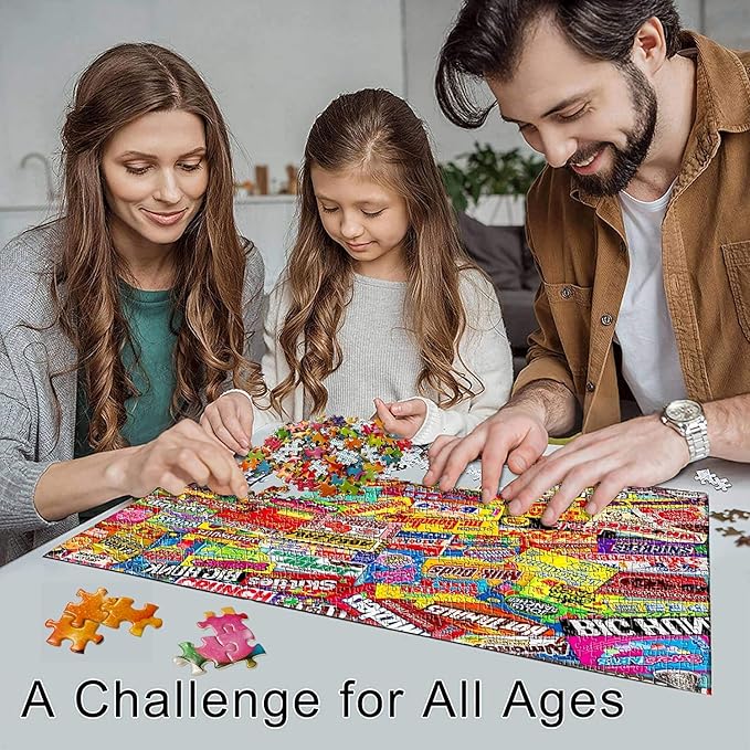 YINSHENG Jigsaw Puzzles for Adults Puzzle for Adults 1000 Piece - Crazy Candy - Jigsaws Puzzles 1000 Piece for Adults Kids Educational Game Toys Gift for Home Wall Decoration (27.6"x 19.7")