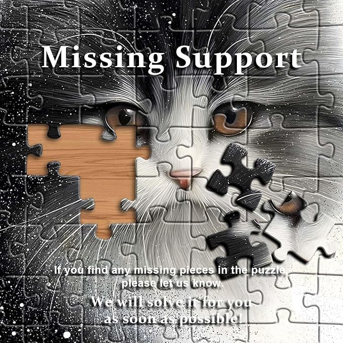 PICKFORU Cat Puzzles for Adults 1000 Pieces, Kitty Puzzle Animal Aesthetic Art, Impossible Hard Challenge Kitten Jigsaw Puzzle