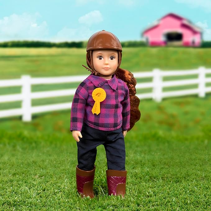 Lori – Horseback Riding Mini Doll – 6-Inch Equestrian Doll – Horse Riding Outfit & Accessories – Clothes, Helmet, Boots & Ribbon – 3+ Years– Samanda