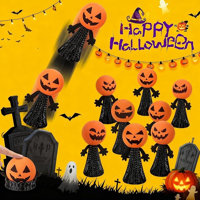 (12Pcs Halloween Bounce Toys)