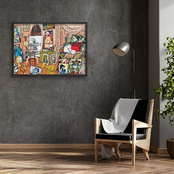 Antelope - 1000 Piece Puzzle for Adults, Pablo Picasso Studio Jigsaw Puzzles 1000 Pieces, High Resolution, Matte Finish, Smooth Edging, No Dust Creative Artistic Puzzle