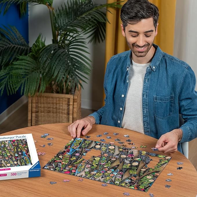 Ravensburger Floating Market, Indonesia 500 Piece Puzzle for Adults