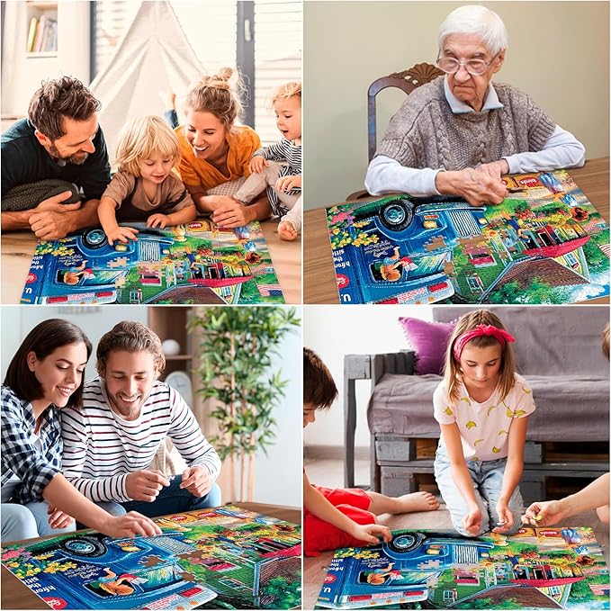 Jigsaw Puzzles 500 Pieces for Adults, 500 Pieces Puzzles for Adults Seniors, Challenging Puzzle Perfect for Game Night, Pieces Fit Together Perfectly Colorful Puzzle Gift for Friends 20.5 x 15 in