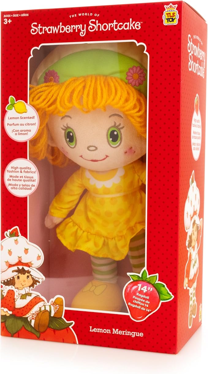 The Loyal Subjects - Strawberry Shortcake - 14in Lemon Meringue (Embroidered) Rag Doll