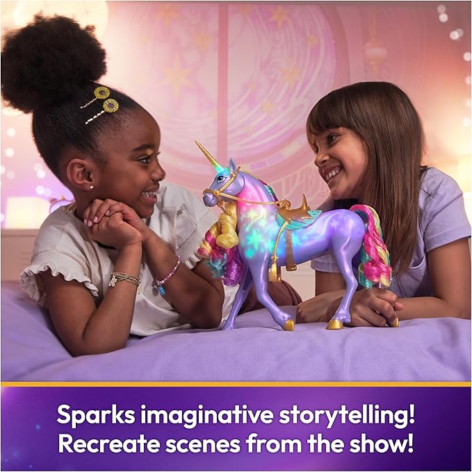 Unicorn Academy, Interactive Rainbow Light-up Wildstar with Lights, Sounds & Music, Easter Gifts Idea, Dolls & Unicorn Toys for Girls Ages 4 and up