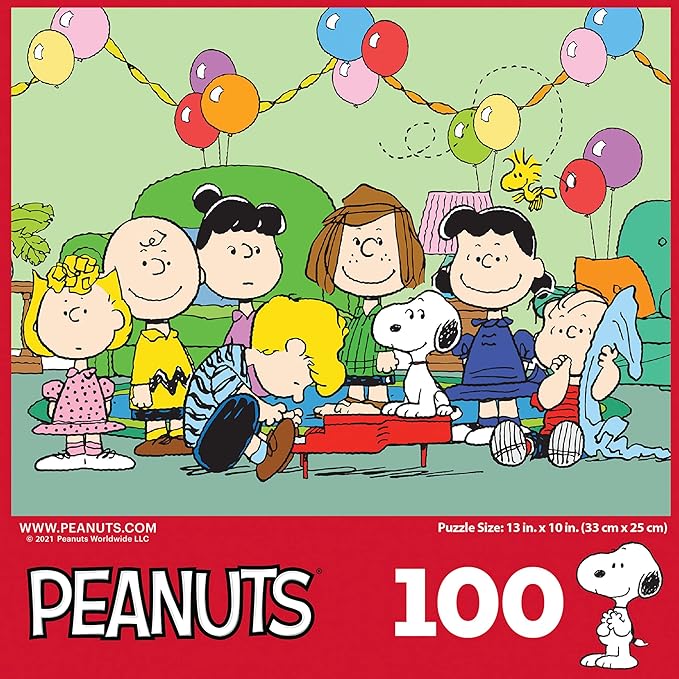 RoseArt - Peanuts - 100 Piece Jigsaw Puzzle for Kids and Adults
