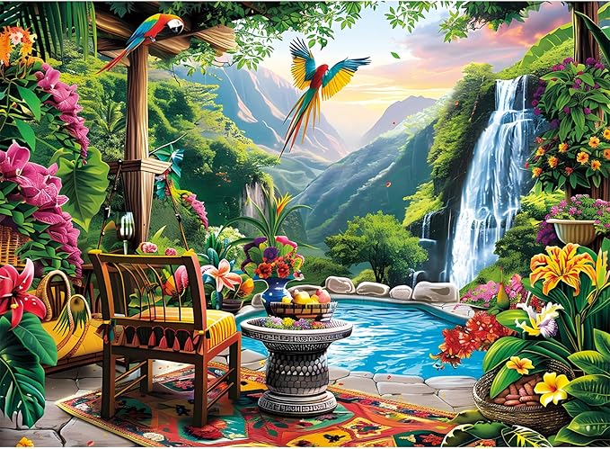 500 Pieces Puzzle for Adults Mountain Forest Jigsaw Puzzle 500 Pieces Recycled Cardboard Jigsaw Puzzles for Adults Family Challenging Game Home Decor Gift Toy for Teens Seniors 20.5 * 15 inch