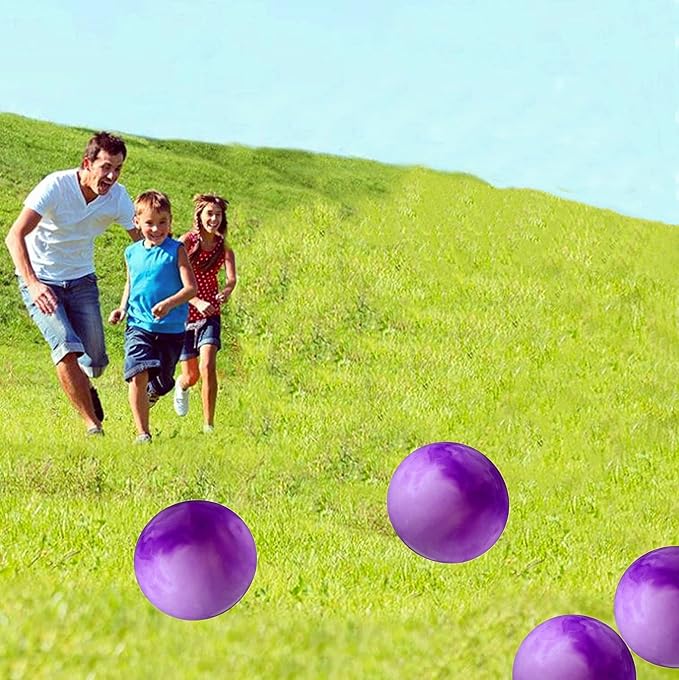4 Pcs Playground Balls with Pump, 9 inch Inflatable Bouncy Balls for Kids, School, Beach, Kickball DodgeBalls and Indoor Outdoor Plays