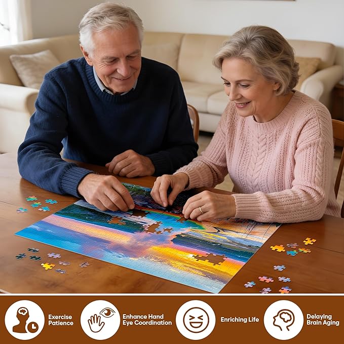 Jigsaw Puzzles for Adults 500 Pieces Puzzle National Parks Interlock Perfectly Letter on Back No Dust, Landscape Puzzle Home Decor Toy Gift for Teens Men Women Seniors Nature Jigsaw Puzzles Scenery