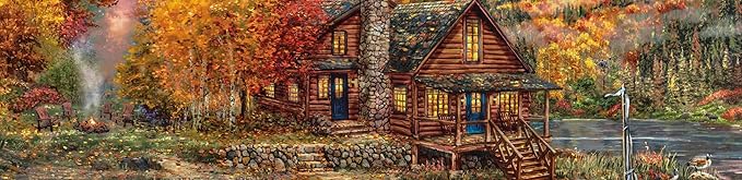 Ceaco - Thomas Kinkade - A Perfect Fall Day - 1000 Piece Jigsaw Puzzle
