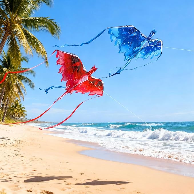 Simxkai Kite for Kids Adults,Easy to Fly(1 Pack & 2 Pack & 3 Pack & 4 Pack)