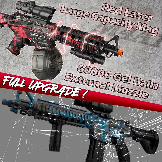 Large Electric Gel Splat Blaster, Automatic and Manual with 60,000 Gels