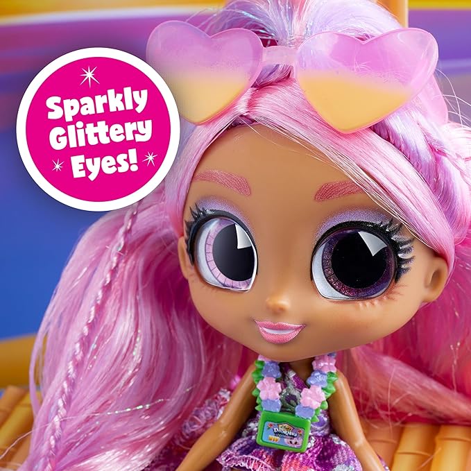 Disney Doorables ADOORBS Angel Superfan Doll, Movie Premiere, UNbox 10 Mini Accessories, 2 Exclusive Figures, Fun Play Area, Toy Gift for Collectors, Fans, Tweens, Girls & Kids 5+ by Just Play