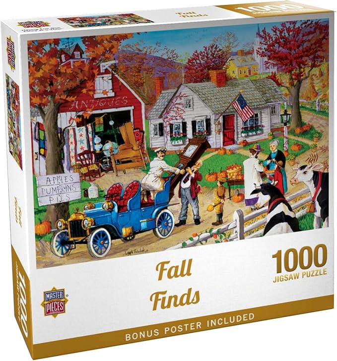 Masterpieces 1000 Piece Jigsaw Puzzle for Adults and Families - Fall Finds - 19.25"x26.63"