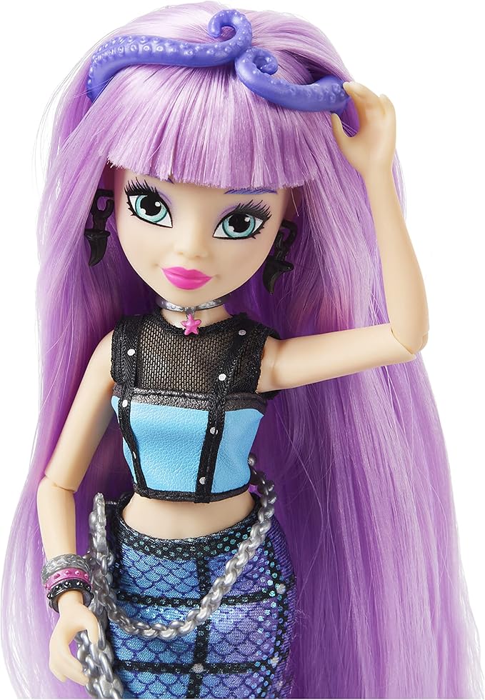 MERMAID HIGH, Mari Deluxe Mermaid Doll & Accessories with Removable Tail, Doll Clothes and Fashion Accessories, Kids Toys for Girls Ages 4 and up