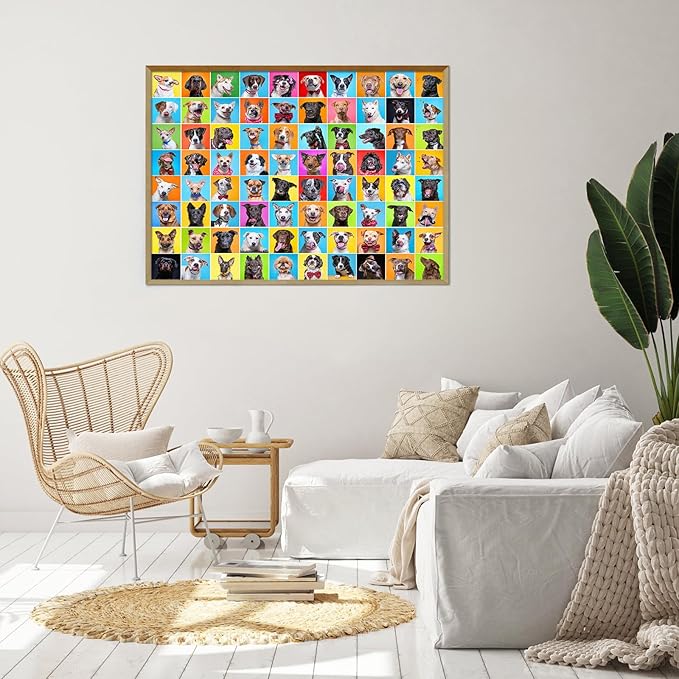 Puzzles for Adults 1000 Pieces, Jigsaw Puzzle for Adults, Fun Challenging Puzzle, Dog Photo Booth Puzzles Game, Interlock Perfectly No Dust, Gifts for Valentine's Day Easter