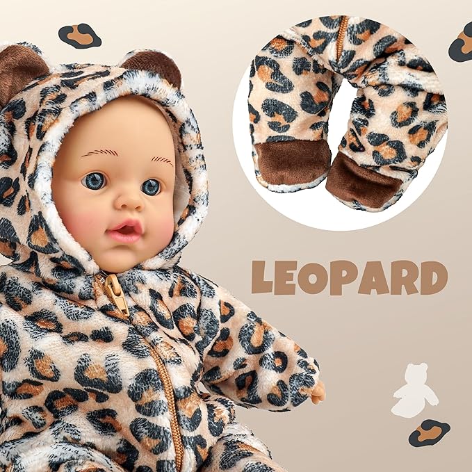 SMILESSKIDDO 6 Set Dolls Clothes Outfits Jumpsuits for 10 to 14 Inch New Born Babydoll, Animal Styling Baby Doll Clothes and Accessories for 10 12 14 Inch