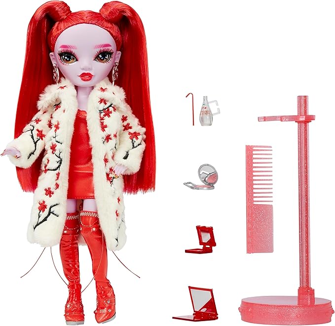 Rainbow High Shadow High Rosie - Red Fashion Doll. Fashionable Outfit, Extra Long Hair & 10+ Colorful Play Accessories. Great Gift for Kids 4-12 Years Old & Collectors