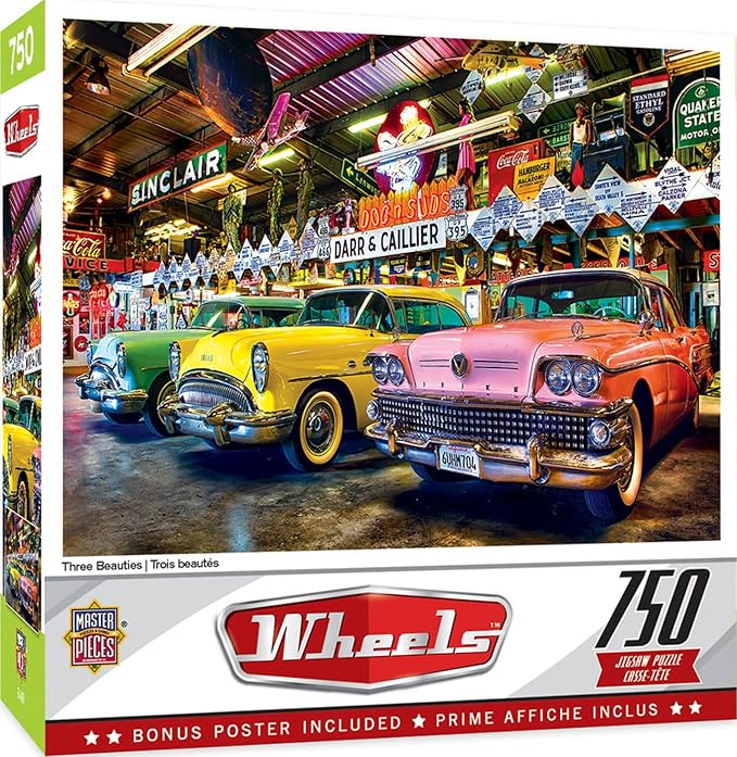 MasterPieces 750 Piece Jigsaw Puzzle for Adults, Family, Or Youth- Three Beauties - 18"x24"