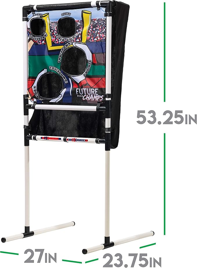 Franklin Sports Kids Football Target Toss with Mini Balls - Indoor Football Passing Game for Kids - Targets Included