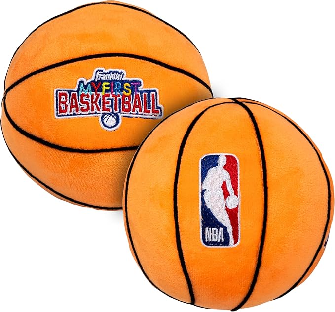 Franklin Sports MyFirst Soft Plush Sports Balls - Stuffed Plush Toy Basketball, Baseball + Football for Kids - NBA, MLB + NFL Indoor Soft Sports Balls - Fun Kids Toys + Room Decorations