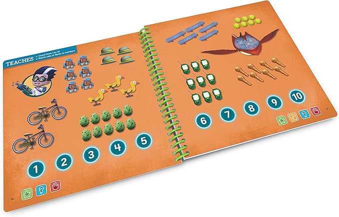 LeapFrog LeapStart 3D Moonlight Hero Math with PJ Masks Book, Level 2