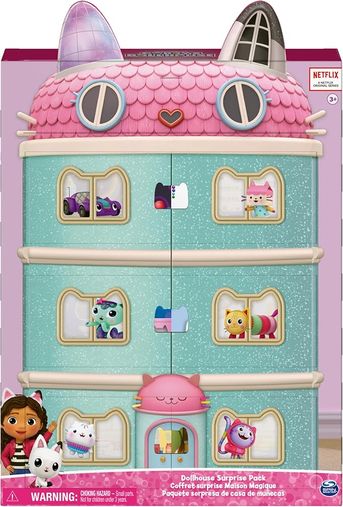 Gabby’s Dollhouse, Surprise Pack, (Amazon Exclusive) Toy Figures and Dollhouse Furniture, Kids Toys for Girls and Boys Ages 3 and up