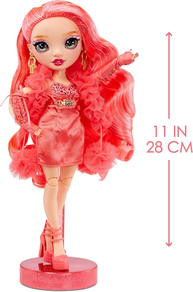 Rainbow High Priscilla- Pink Fashion Doll. Fashionable Outfit & 10+ Colorful Play Accessories. Great Gift for Kids 4-12 Years Old and Collectors.