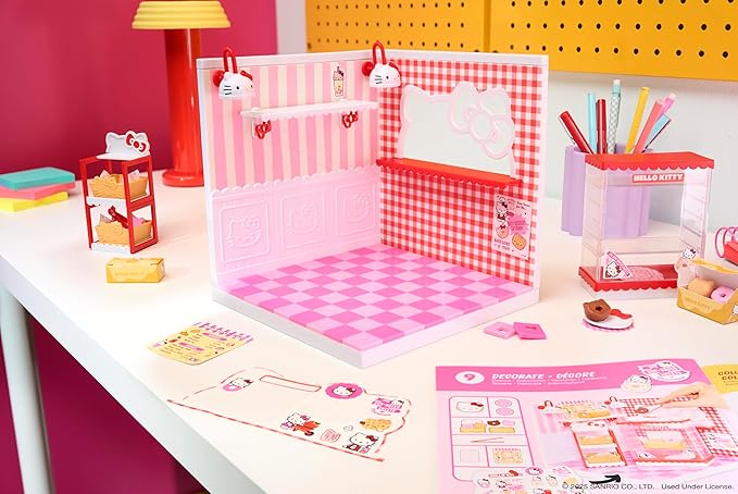 MGA's Miniverse Make It Mini Spaces Hello Kitty, Building Set, Customize, DIY Crafts, Rooms, Hobby, Collectors, Display, Gifts, 8+