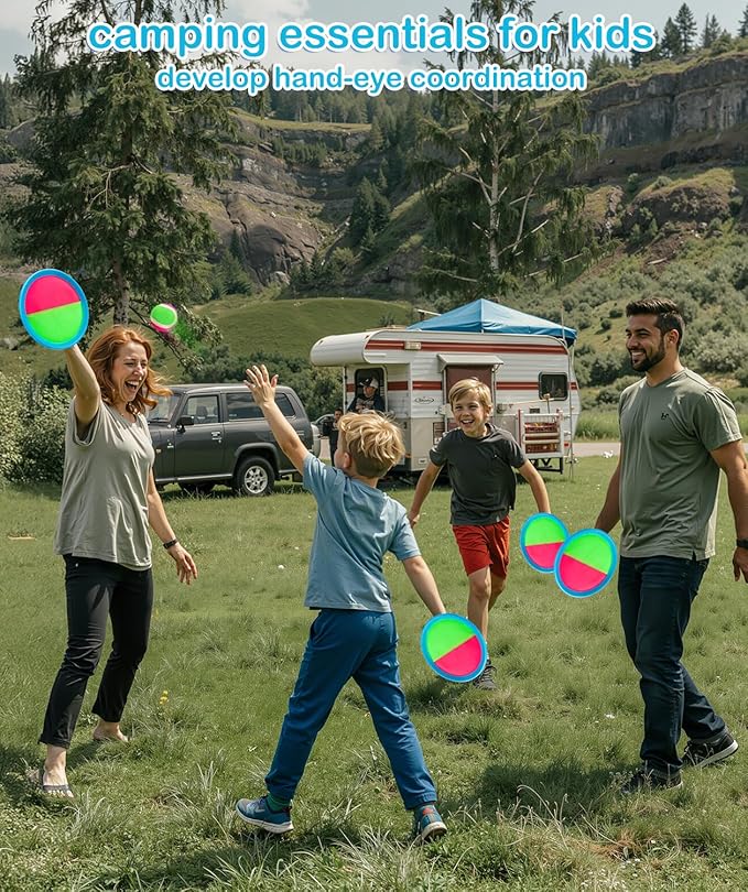 Toddler Toys Toss and Catch Ball Set, Toys for 3 4 5 6 7 8 Year Old Boys Girls Birthday Gift, Yard Outdoor Games for Kids Ages 4-8 8-12 Beach Pool