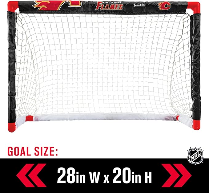 Franklin Sports NHL Mini Hockey Set - Kids Indoor Knee Hockey Goal, Ball, + 2 Stick Combo - Youth Team Indoor Toy Set - Official - Ages 3+