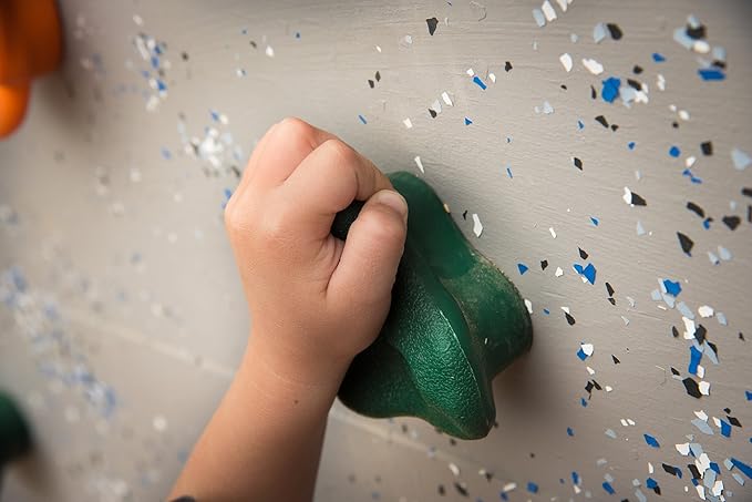 Squirrel Products Rock Climbing Holds for Kids, Deluxe Extra Large Climbing Rocks with Mounting Hardware - DIY Rock Wall Indoor & Outdoor Playground Accessories Wall Climbing Kit - Ages 3+