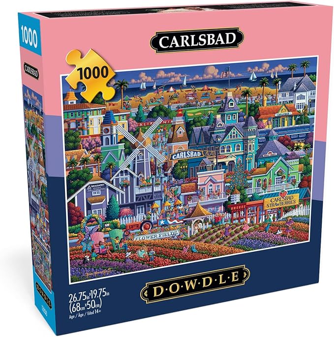 Buffalo Games - Eric Dowdle - Carlsbad - 1000 Piece Jigsaw Puzzle for Adults -Challenging Puzzle Perfect for Game Nights - Finished Size is 26.75 x 19.75