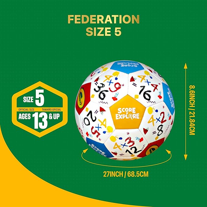 Crayola Official Soccer Ball - Unisex Kids - Multiplication Size 5