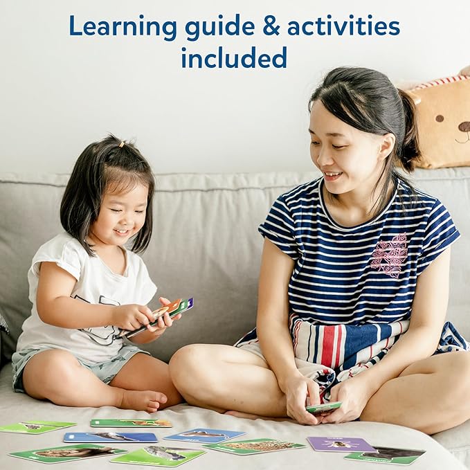 Skillmatics Thick Flash Cards for Toddlers - First 100 Animals, Montessori Toys, Preschool Learning Activities, Learning Aids, Gifts for Kids Ages 1, 2, 3, 4 Years