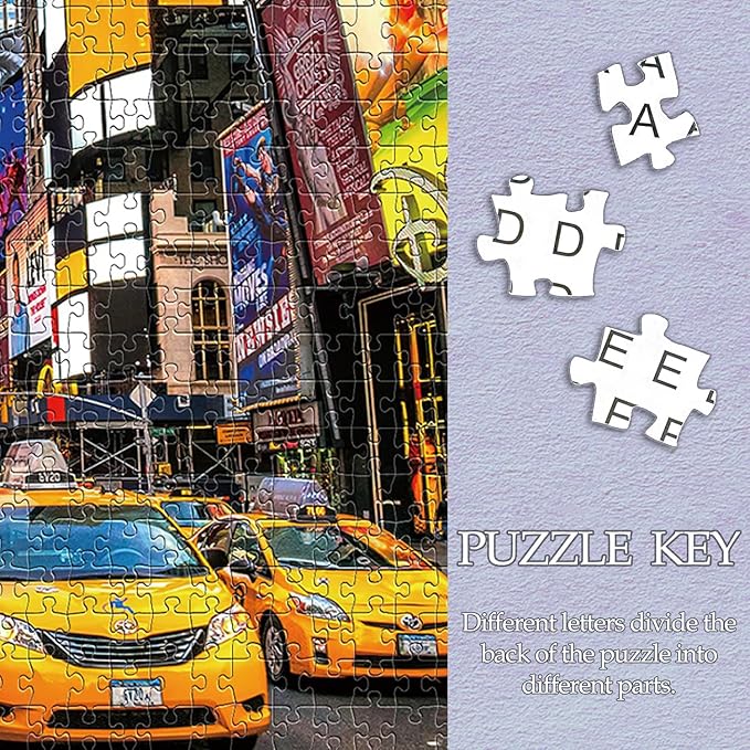 1000 Piece Jigsaw Puzzles for Adults Teens Kids - Fine Art Challenging, New York Time Square 1000Pcs Puzzle, Family Game Gift, Size 27"x20"