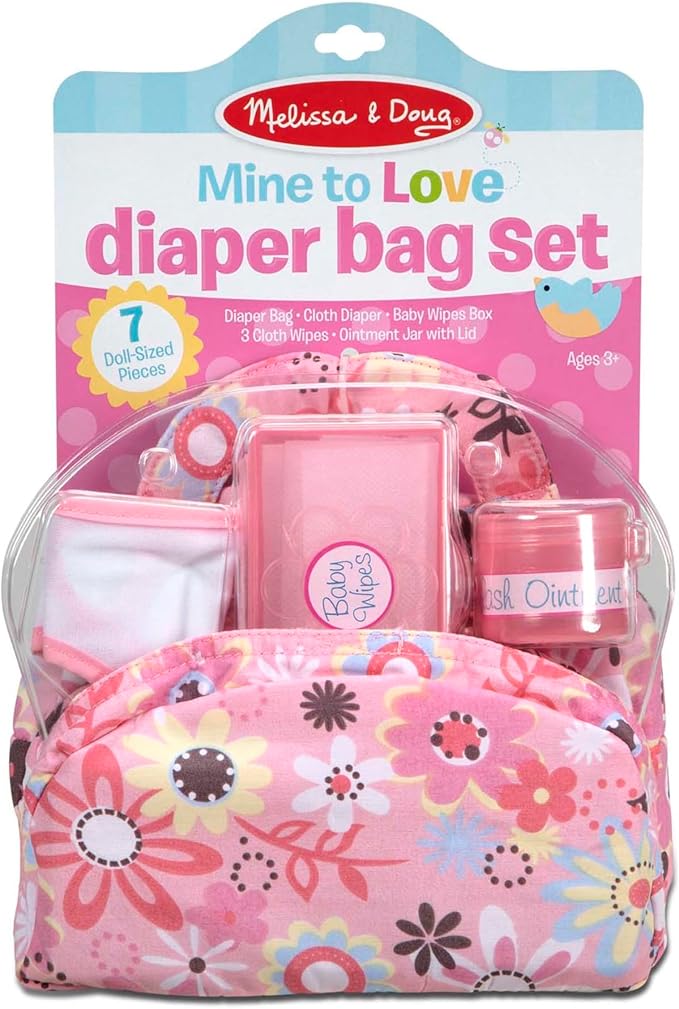 Melissa & Doug Mine to Love Doll Diaper Changing Set With Accessories (7 pcs)