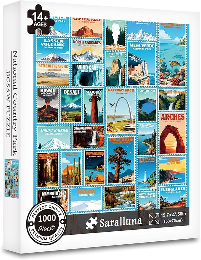 Puzzle for Adults 1000 Pieces, National Country Park Puzzle, Challening Impossible Difficult Hard Fun 1000 Pieces Jigsaw Puzzles for Adults