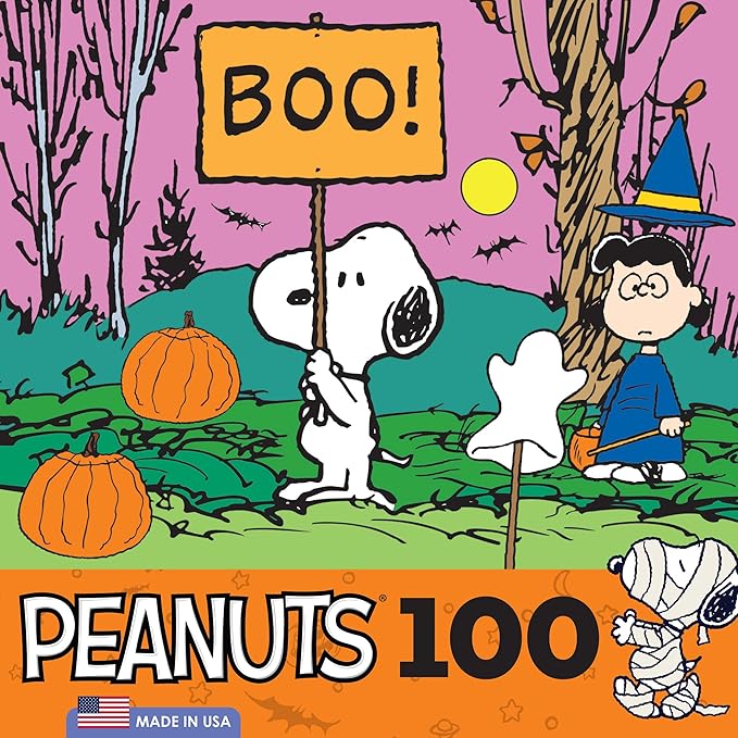 RoseArt - Peanuts - Boo! - 100 Piece Jigsaw Puzzle for Kids and Adults