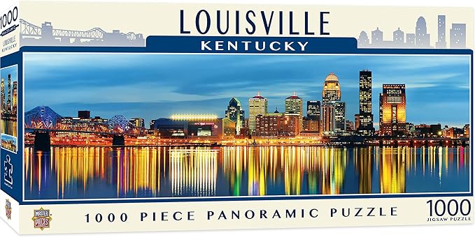 MasterPieces 1000 Piece Jigsaw Puzzle for Adults, Family, Or Youth - Louisville Panoramic - 13"x39"