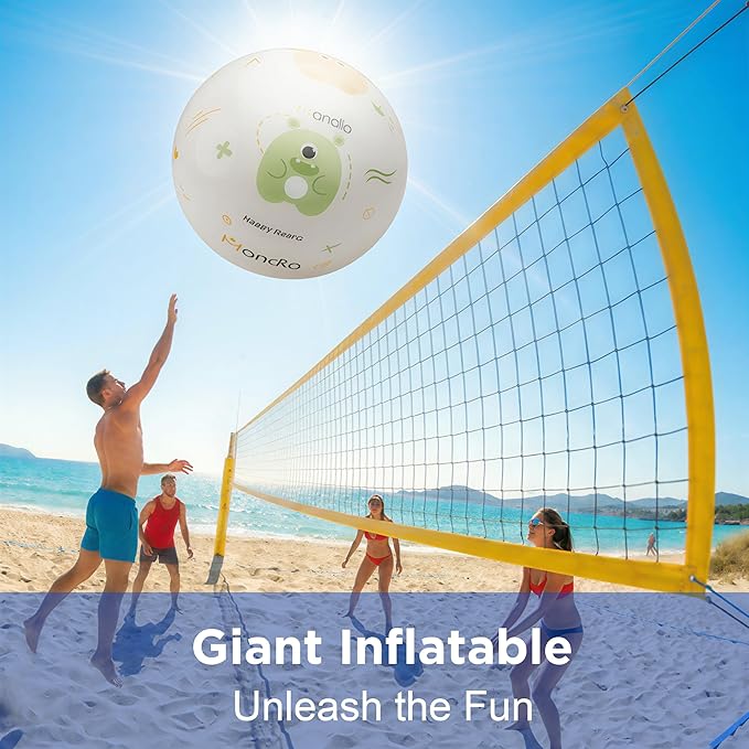 Funscape Kids 31" Giant Beach Ball Toy, Large Inflatable Water Pool Game, Toddler Outdoor Fun Sports Playground Ball, Boys Blow up Backyard Kickball, Outside Summer Party Favor for 3 4 5 6 7 8 Yr Girl