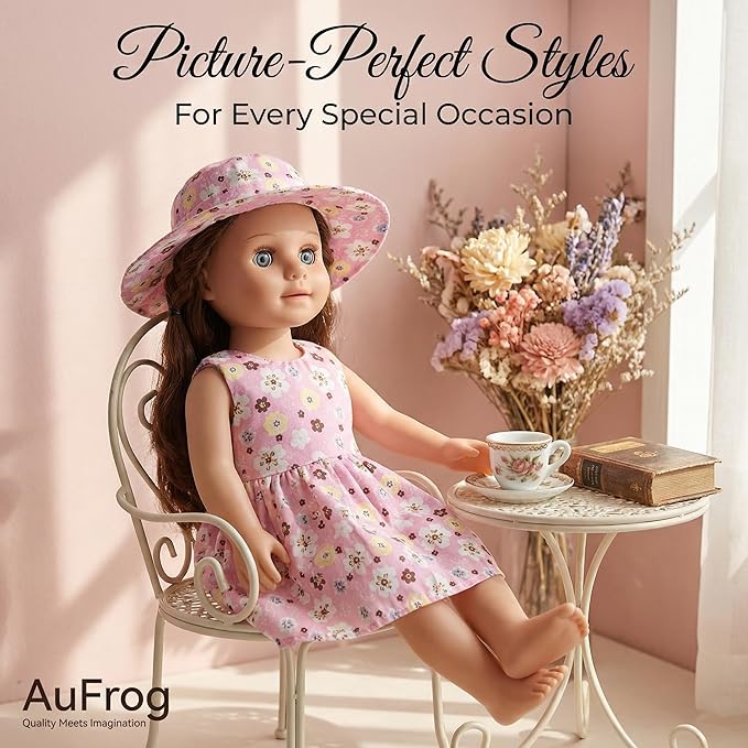 10 Sets of 18 Inch American Doll Clothes, Including 10 of Doll Clothing Dress Outfits for Gift Dolls, Birthday Gifts for Kids