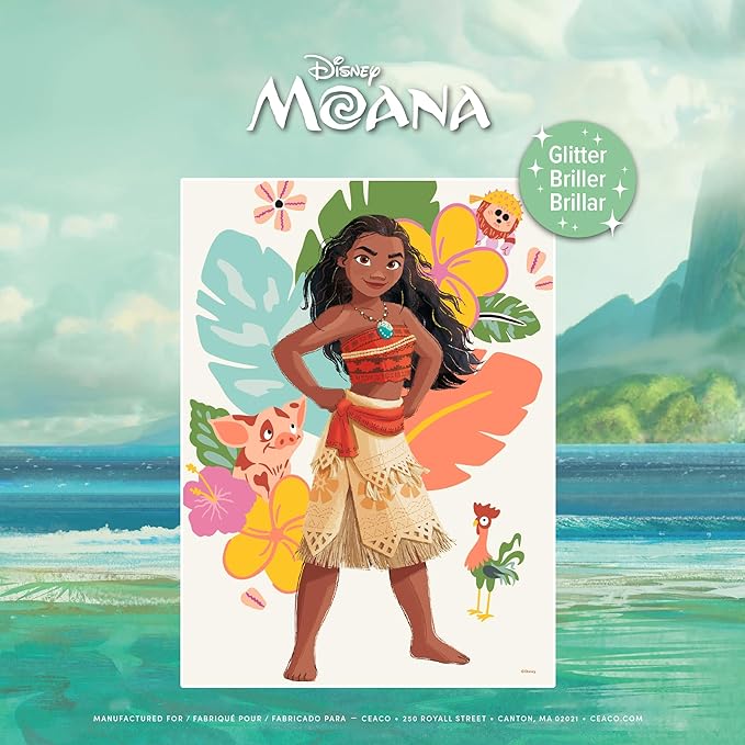 Ceaco - Disney - Moana - Glitter Puzzle - 100 Piece Jigsaw Puzzle