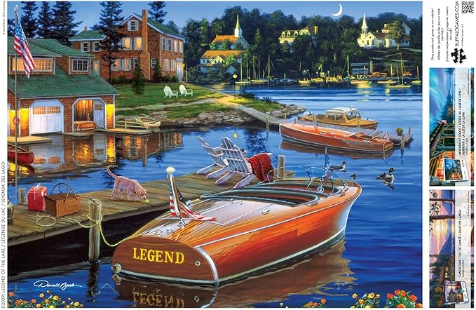 Buffalo Games - Darrell Bush - Legend of The Lake - 1000 Piece Jigsaw Puzzle for Adults -Challenging Puzzle Perfect for Game Nights - Finished Size is 26.75 x 19.75