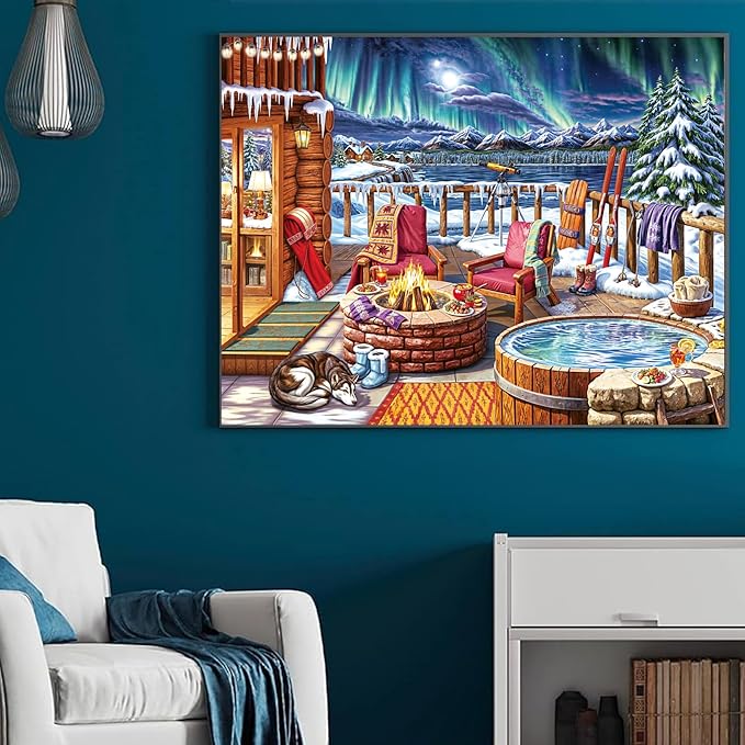 Jigsaw Puzzles for Adults - 2 Pack Christmas & Winter Holiday Puzzles 1000 Pieces and Up, Gift for Women & Mom
